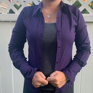Purple Long Sleeve Button Down